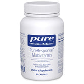Front view of Pure Encapsulations PureResponse Multivitamin bottle - 60 capsules