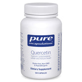 Front view of Pure Encapsulations Quercetin 500 mg bottle