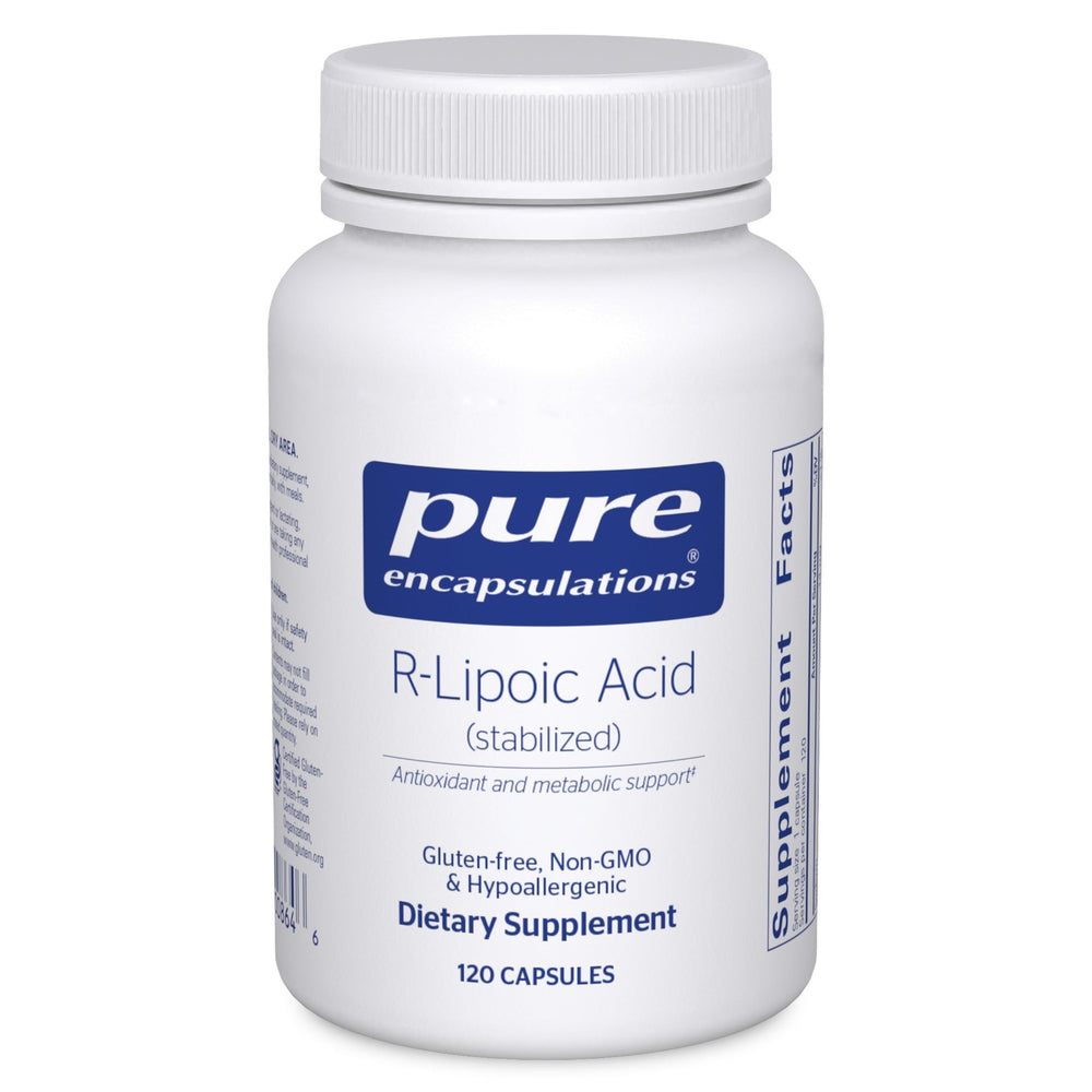 Pure Encapsulations R-Lipoic Acid (Stabilized) bottle — 120 capsules