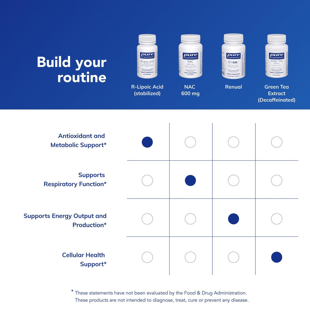 Quality and purity seal on Pure Encapsulations bottle