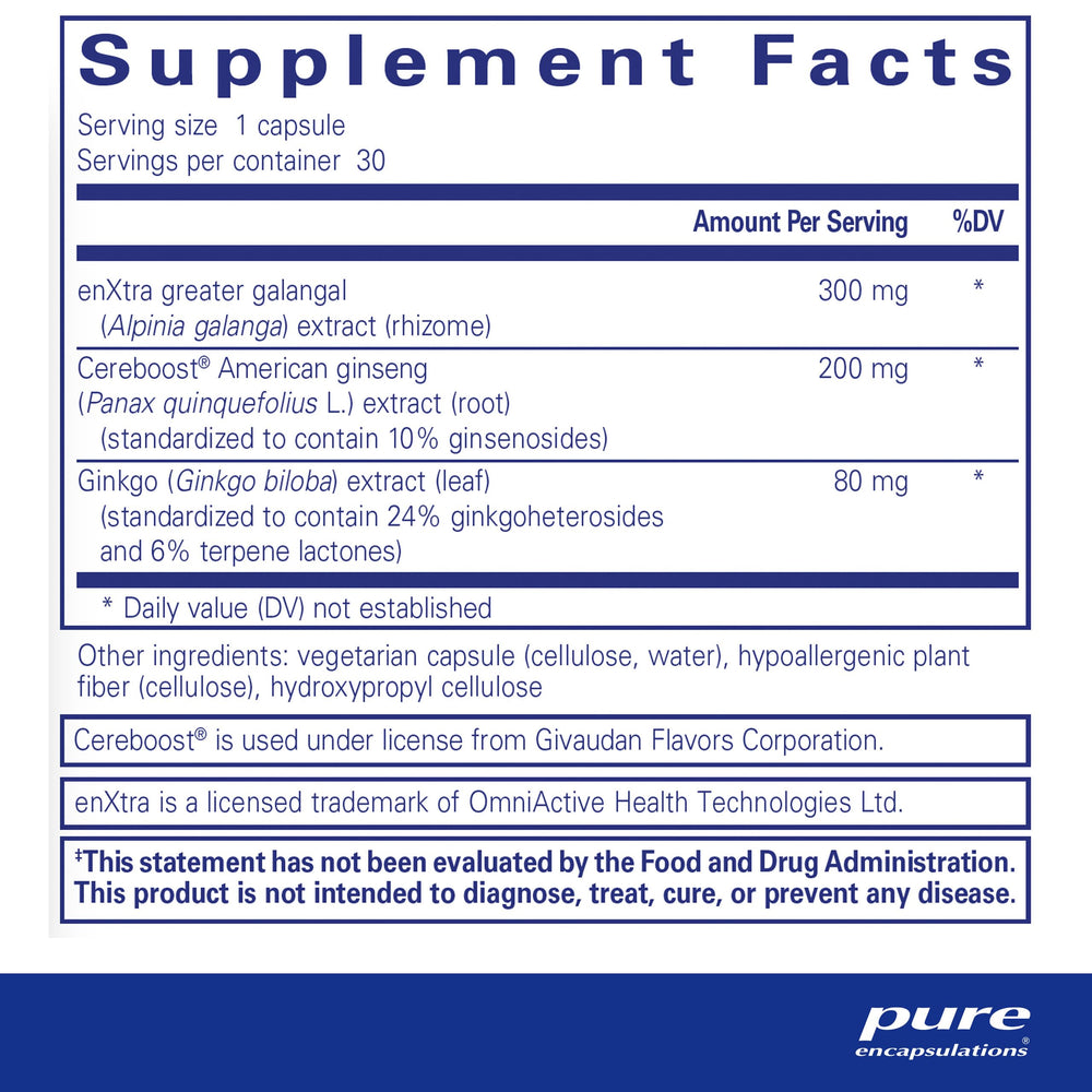 Rapid Mental Energy bottle label close-up