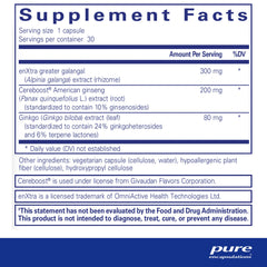 Rapid Mental Energy bottle label close-up