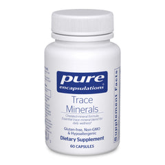 Pure Encapsulations Trace Minerals bottle and label
