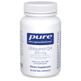 Pure Encapsulations Ubiquinol-QH 200 mg bottle – front view