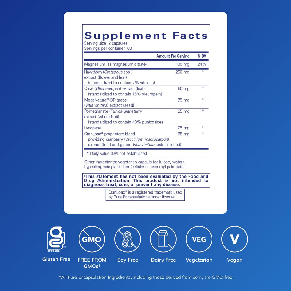 Close-up of Vascular Relax bottle label showing product name