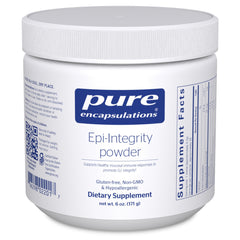 Bottle of Pure Encapsulations Epi-Integrity Powder with label
