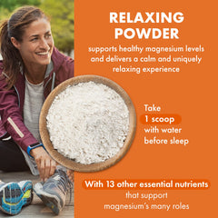 Close-up of the Magnesium Plus formula ingredients and vitamins