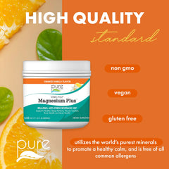 Glass of prepared Ionic Fizz Magnesium Plus orange vanilla drink