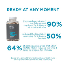 Pure for Men Stay Ready Fiber travel pack ready for on-the-go use.
