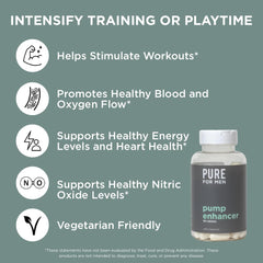 Pure for Men packaging features Black Pepper Extract to aid nutrient absorption.