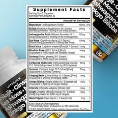 Turmeric and Black Pepper for enhanced absorption in capsules