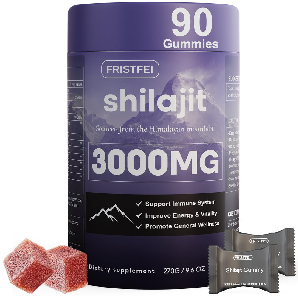 Front view of Pure Himalayan Shilajit Gummies bottle
