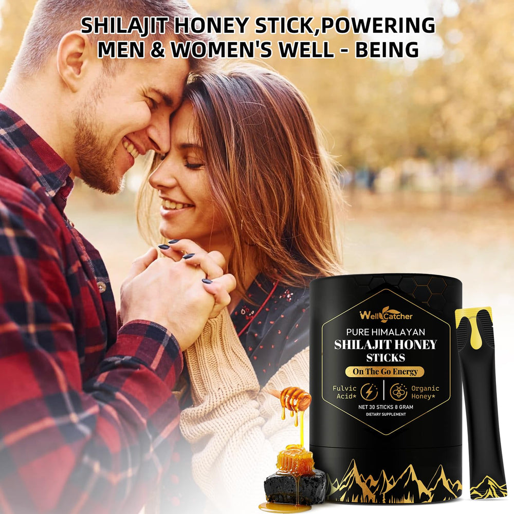 30-pack box of Pure Himalayan Shilajit Honey Sticks