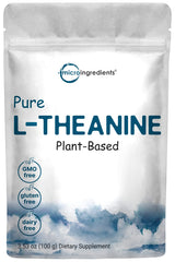 Pure L-Theanine powder 100g container
