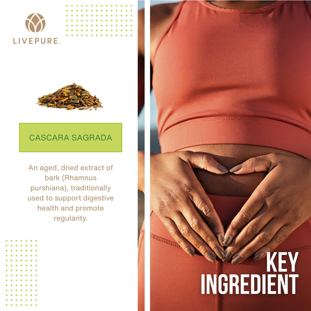 Digestive health concept with bottle and capsules