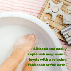 Product packaging image for Pure Magnesium Flakes Bath Soaks 10lbs