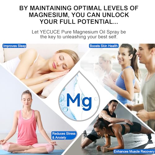 Applying magnesium oil to leg