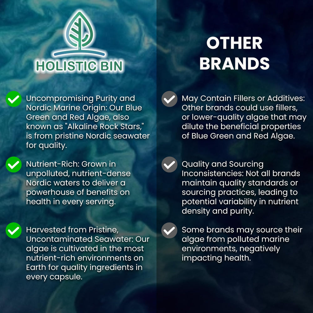 Label detailing pure marine phytoplankton and astaxanthin ingredients