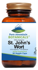 Pure Mountain Botanicals St. John's Wort capsules 450mg, organic herb formula