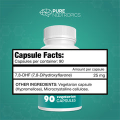 Packaging of Pure Nootropics 7,8-DHF 25 mg capsules