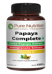 Pure Nutrition Papaya Complete bottle 120 capsules