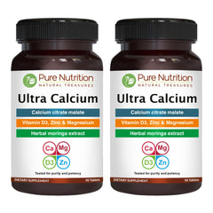Front label of Pure Nutrition Ultra Calcium bottle