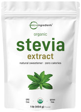 Pure Organic Stevia Powder in 1 lb package