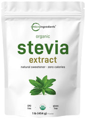 Pure Organic Stevia Powder in 1 lb package