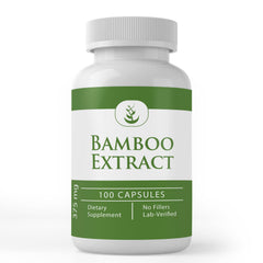 Bottle of Pure Original Ingredients Bamboo Extract Capsules for 100-count bottle