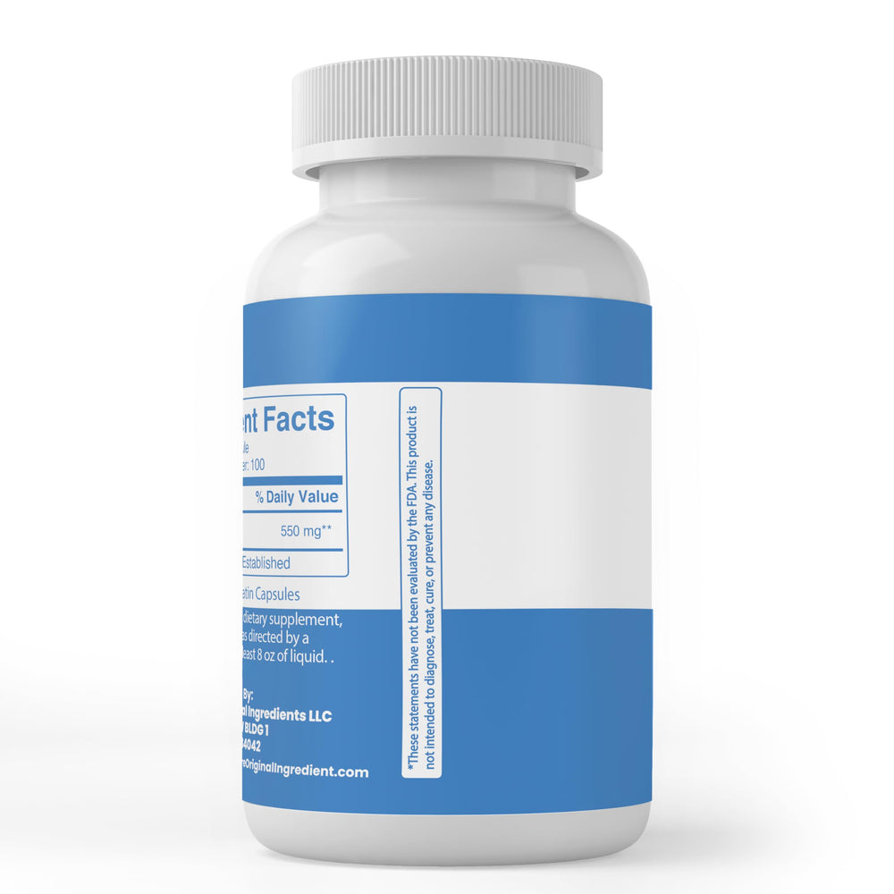 PURE ORIGINAL INGREDIENTS Creatine capsules packaging highlights simple single-ingredient formula