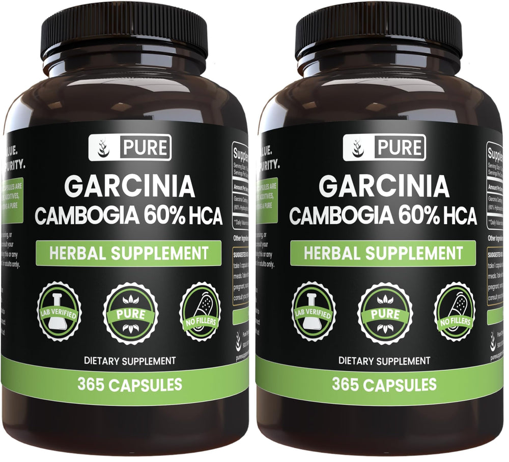PURE ORIGINAL INGREDIENTS Garcinia Cambogia capsules ready for daily use