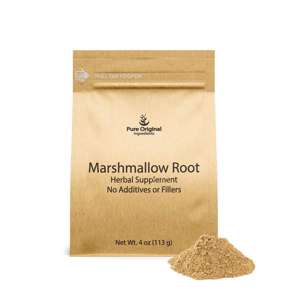 Pure Original Ingredients Marshmallow Root Extract powder bottle, 4 oz
