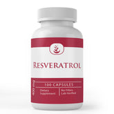 Resveratrol capsules showing pure single-ingredient formulation