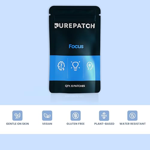 Pure Patch Focus ingredients Alpha GPC and Lion’s Mane close-up for a focus-support blend.