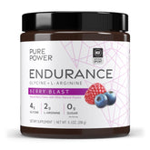 Pure Power Endurance Powder Berry Blast flavor front label
