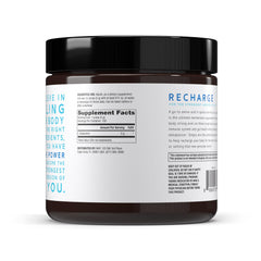 Side view of Pure Power L-Glutamine jar and label