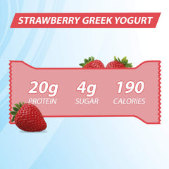 Pure Protein bar texture close-up reveals chewy bite with fruity yogurt notes