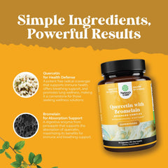 Joint health concept image with quercetin and bromelain