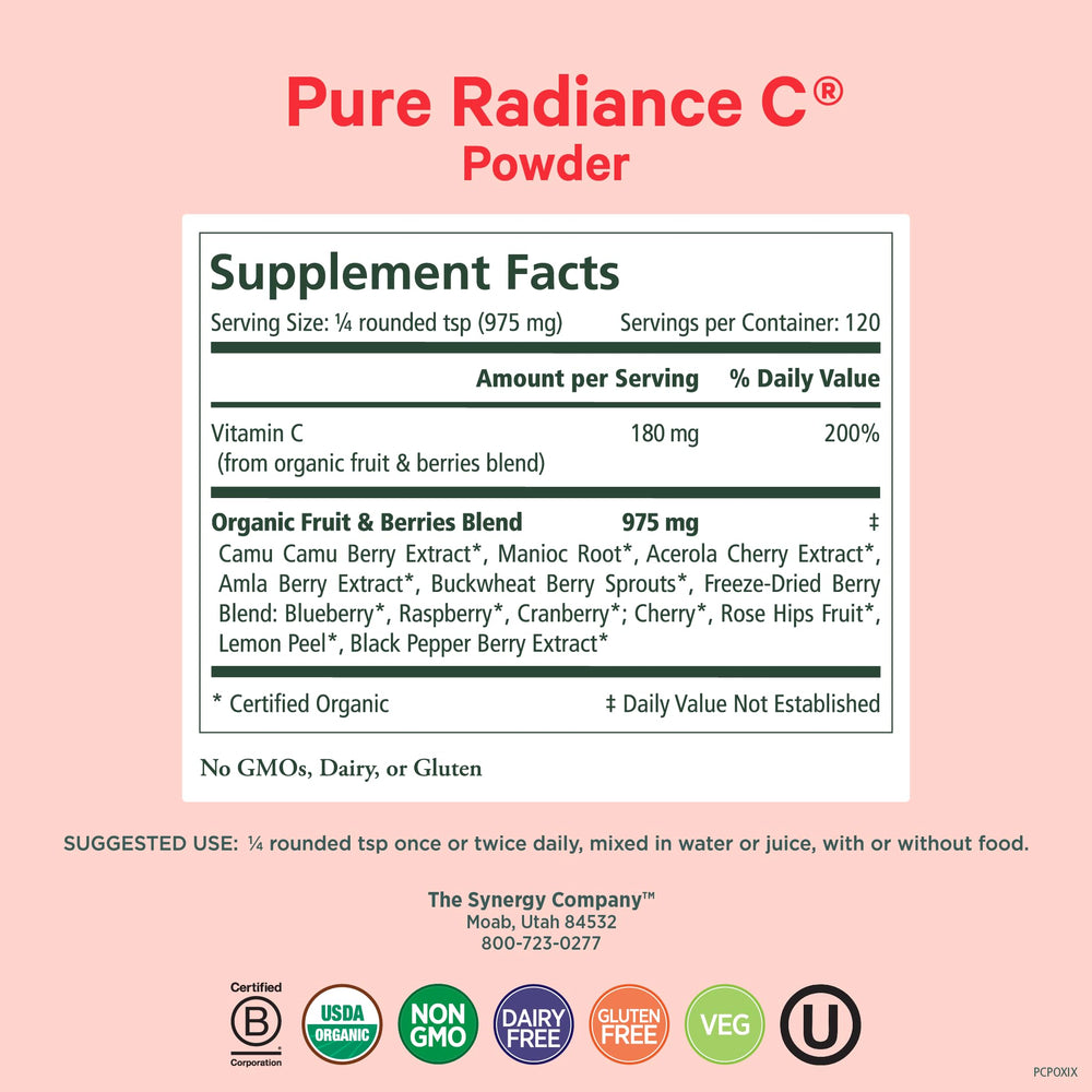 4 oz jar of Pure Radiance C powder