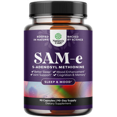 Front view of Pure SAM-e 150mg bottle