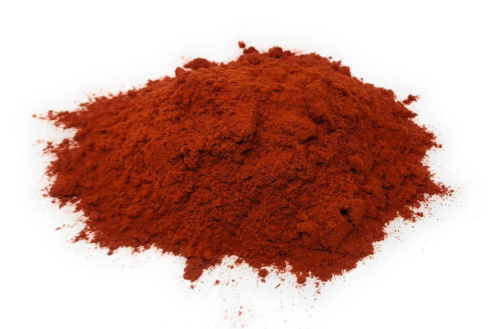 Close-up of ground red sandalwood powder