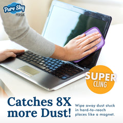 4-pack packaging of Pure-Sky Eyeglass Cleaner Cloth