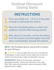 PureSleep Anti-Snoring Mouthpiece soaking clean with tablets