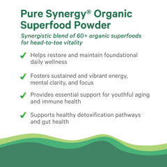 Close up of spirulina greens and mushrooms used in the blend