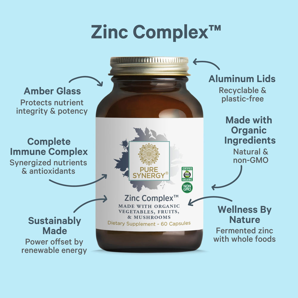 Fermented zinc and organic whole-food ingredients