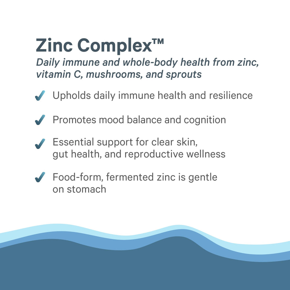 The Synergy Company branding on zinc supplement bottle