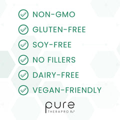 Product on white background with packaging