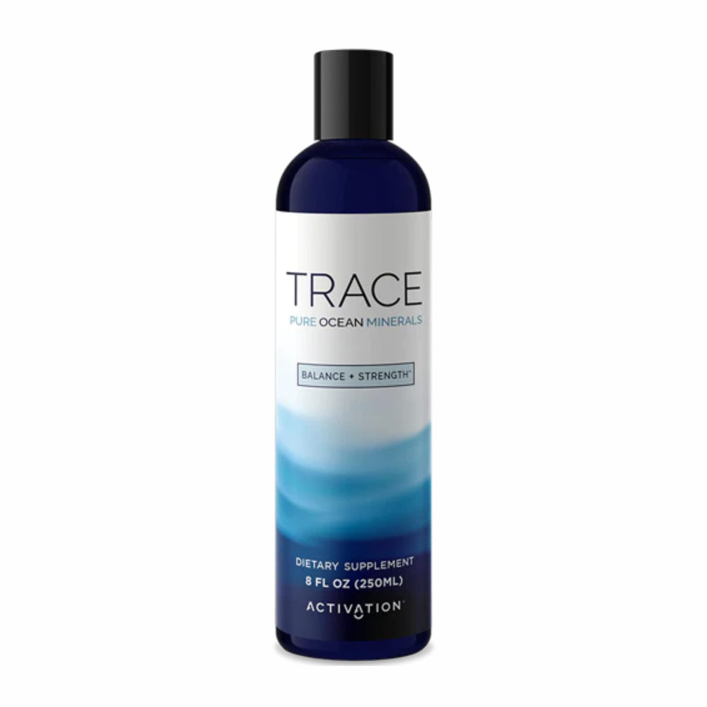 Pure Trace Ocean Minerals bottle 8 oz on white background
