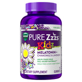 Vicks PURE Zzzs Kidz Melatonin Gummies berry bottle