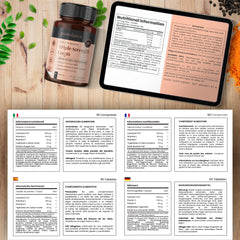 Highlight of non-GMO, USP Grade and added ingredients (Vitamin C, Black Pepper)